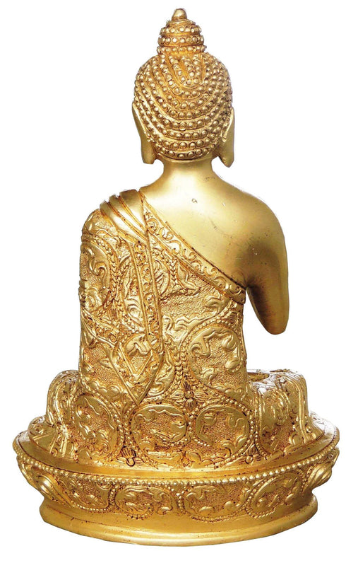 Brass Budha Statue With Super Fine Finish 1.36kg