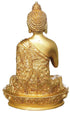 Brass Budha Statue With Super Fine Finish 1.36kg