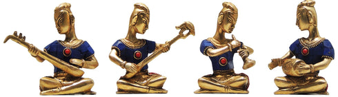 Brass Musical Set Small Statue 1.858kg