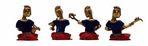 Brass Musical Set Small Statue 1.858kg