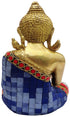 Brass Buddha Statue with Stonework 2.022kg