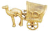 Brass Camel Cart Roof Statue 0.325kg