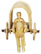 Brass Camel Cart Roof Statue 0.325kg