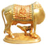 Brass Cow With Calf Statue 4.43kg