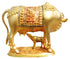 Brass Cow With Calf Statue 7.52kg