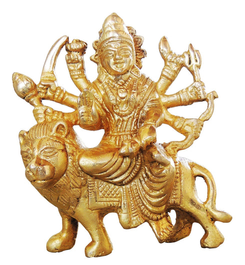 Brass Goddess Durga Superfine Idol 0.485kg