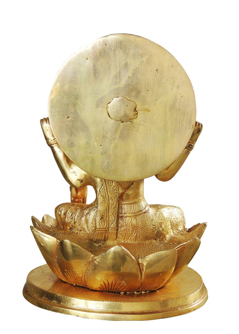 Brass Laxmi Ji Goddess Idol Statue 3.795kg