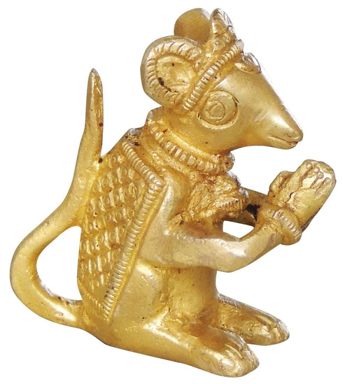 Brass Rat Statue 0.17kg