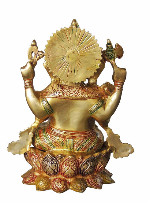 Brass Ganesh Ji God Idol Statue 5.7kg