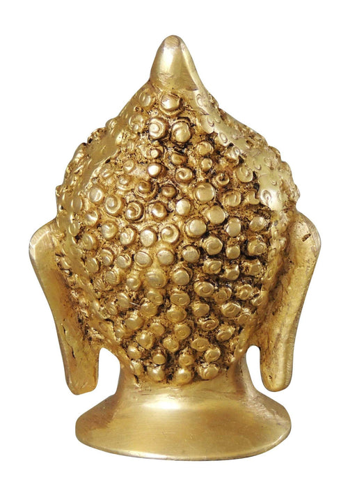 Brass Buddha Head Statue 0.5kg