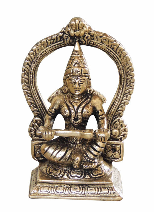 Brass Annapurna Devi Murti Statue 0.8kg