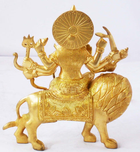 Brass Durga Ji Goddess Idol Statue 2.98kg