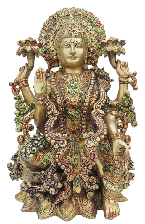 Brass Laxmi Colour Statue 11.82kg