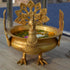 Brass Peacock Design Pot 2.6kg
