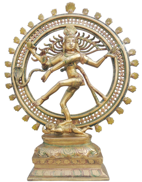 Brass Nataraja God Idol Statue 12.86kg