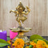 Brass Dancing Ganesha Oil Lamp Deepak 0.62kg