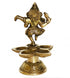 Brass Dancing Ganesha Oil Lamp Deepak 0.62kg