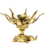Brass Flower Candle Holder On Elephant 0.3kg