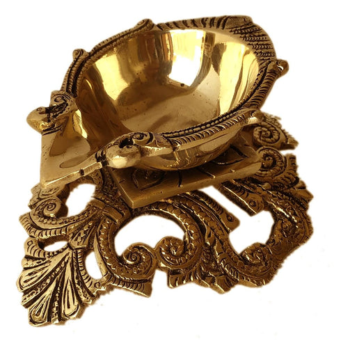 Brass Table Decor Oil Lamp Deepak 0.55kg