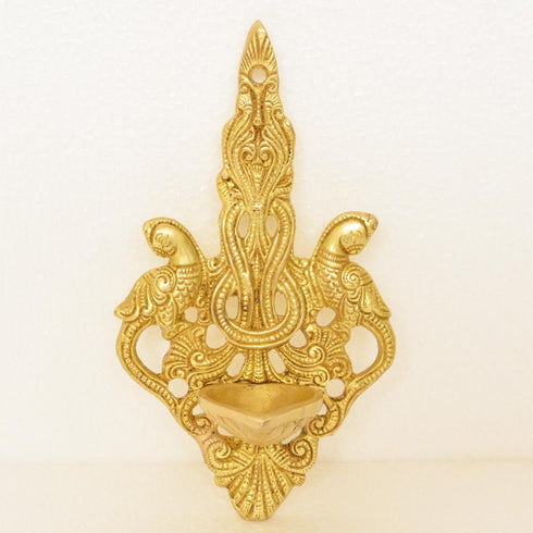 Brass Wall Decor Oil Lamp Deepak 0.33kg