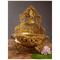 Brass Floating Candle Pot with Ganesha Urli 2.75kg