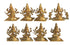 Brass Ashthalakshmi Ji Idol Set Of 8 Piece 0.98Kg