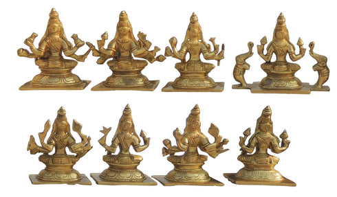 Brass Ashthalakshmi Ji Idol Set Of 8 Piece 0.98Kg