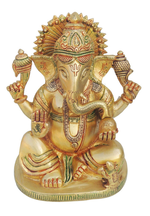 Brass Ganesh Ji Statue 6.8kg