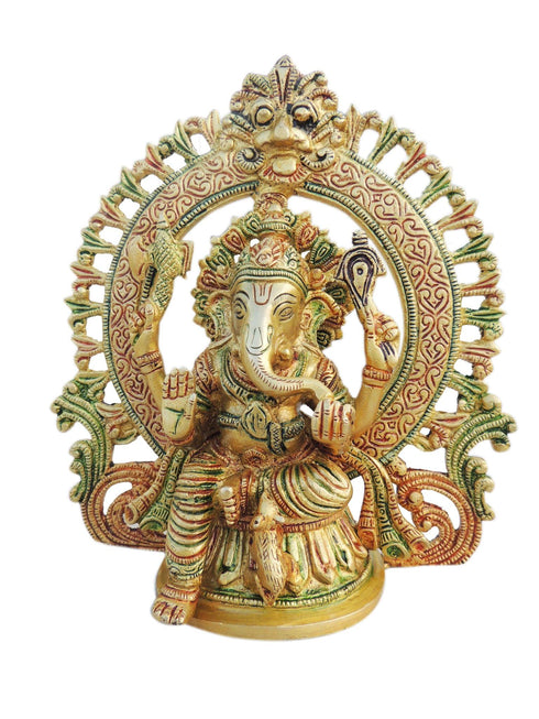 Brass Ganesh Ji Statue 2.4kg