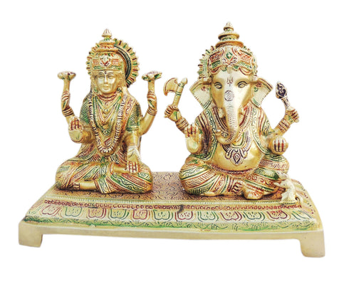 Brass Laxmi Ganesh Statue 3.5kg