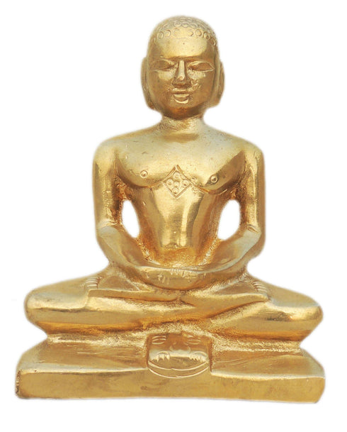 Brass Mahaveer Ji Statue 1.2kg