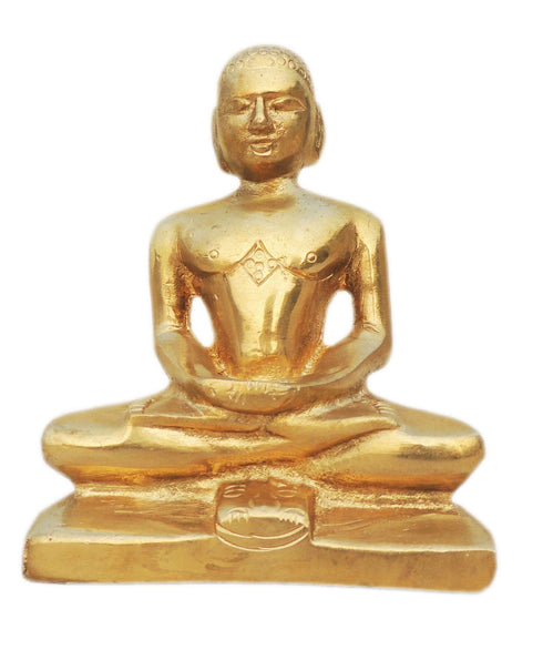 Brass Mahaveer Ji Statue 1.2kg