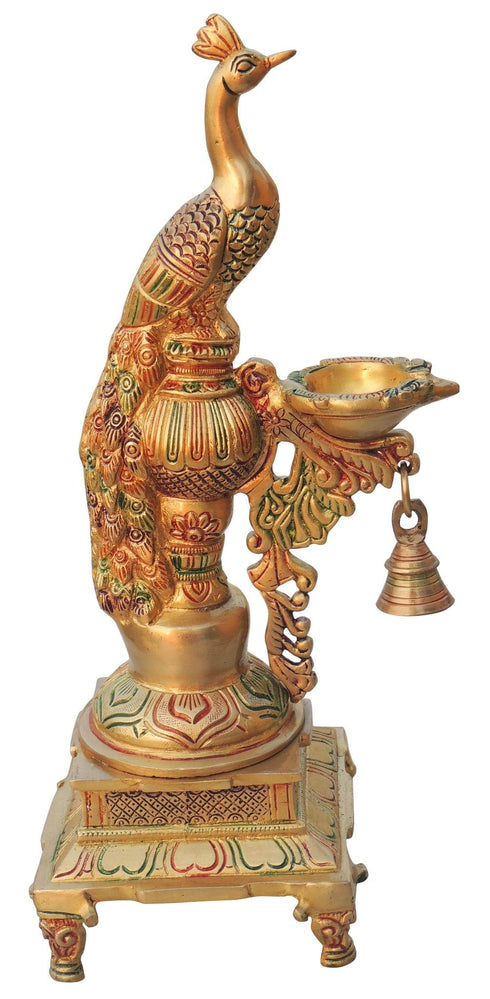 Brass Table Decor Oil Lamp Deepak 4.38kg