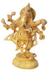 Brass Dancing Ganesha Statue 0.62kg