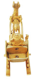Brass Ganesh Rath Statue 0.66kg