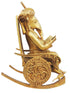 Brass Chair Ganesh Statue 12.74kg