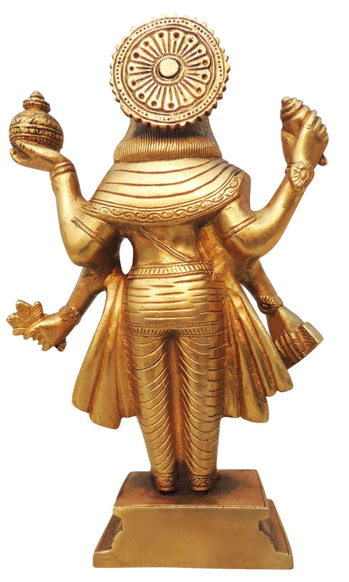 Brass Dhanvantri Ji Statue 2.66kg