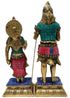 Brass Shiv Parvati Pair God Idol Statue 3.564kg