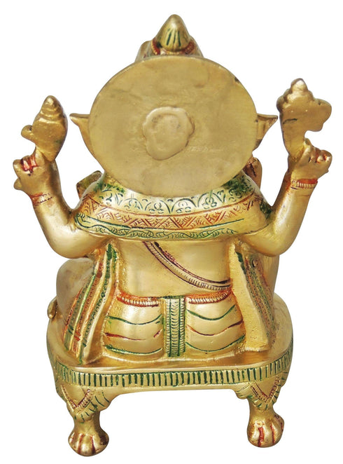 Brass Ganesh Chowki 2.5kg