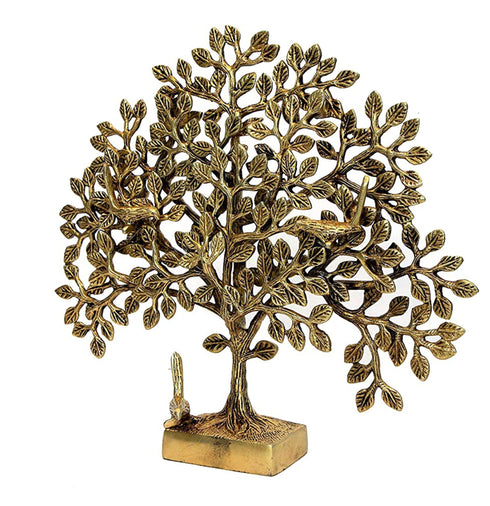 Brass Wall Hanging Tree Statue 1.9kg