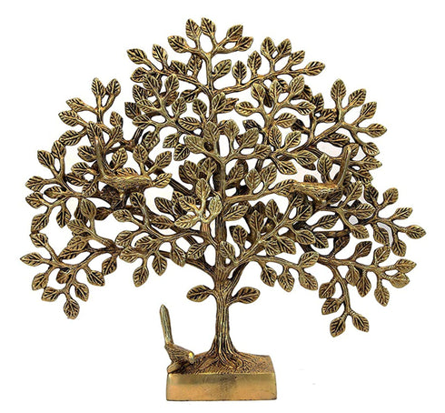 Brass Wall Hanging Tree Statue 1.9kg