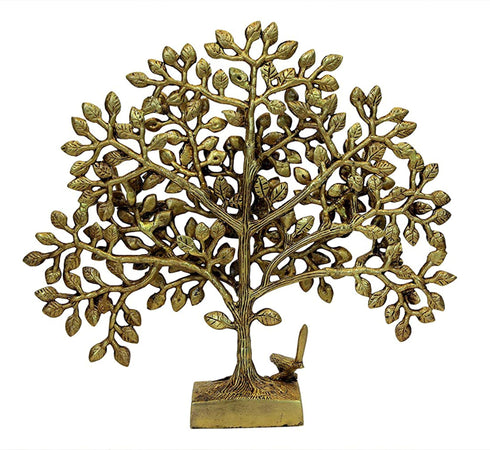 Brass Wall Hanging Tree Statue 1.9kg