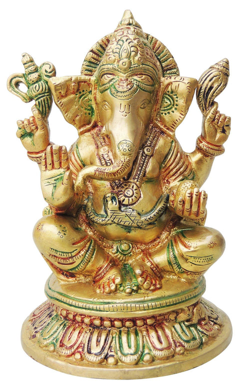 Brass Ganesh Ji Statue 2.62kg