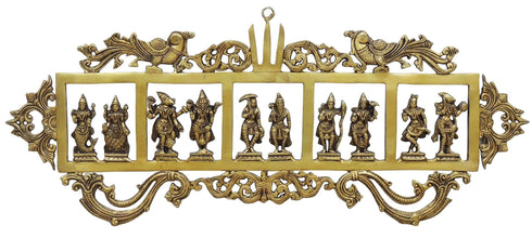 Brass Wall Hanging Das Avatar Statue 5kg