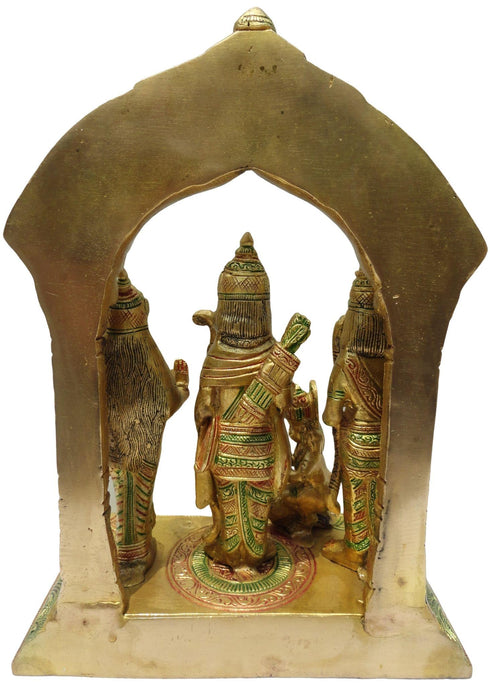 Brass Ram Darbar On Same Base Statue 5.212kg