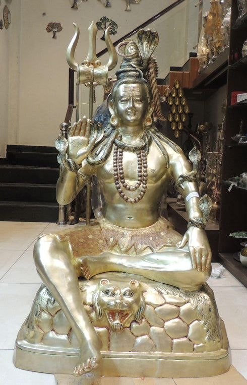 Brass Shiv ji Idol Statue 144kg