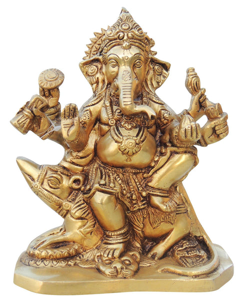 Brass Ganesh Ji Statue 2.34kg