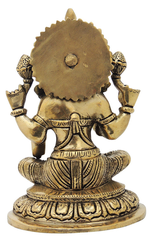 Brass Laxmi Ji Goddess Idol Statue 2.16kg
