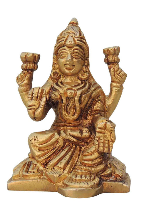 Brass Laxmi Goddess Idol Statue 0.3kg