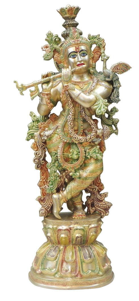 Brass Krishna Idol 56.98kg